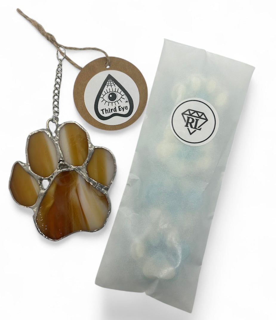 Gift Set - Pet Fresh Wax Melts & Stained Glass Paw
